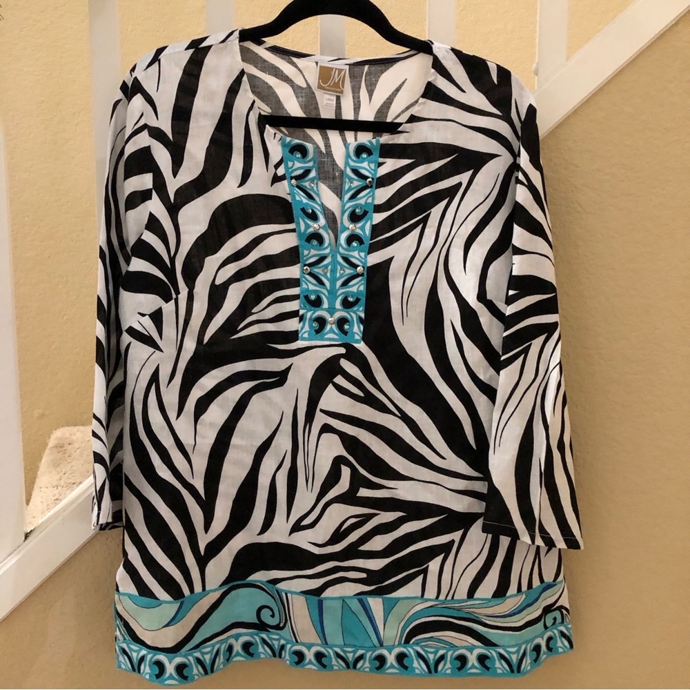 JM collection 100% linen tunic